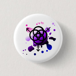 Botón del nudo del orgullo de Genderfluid