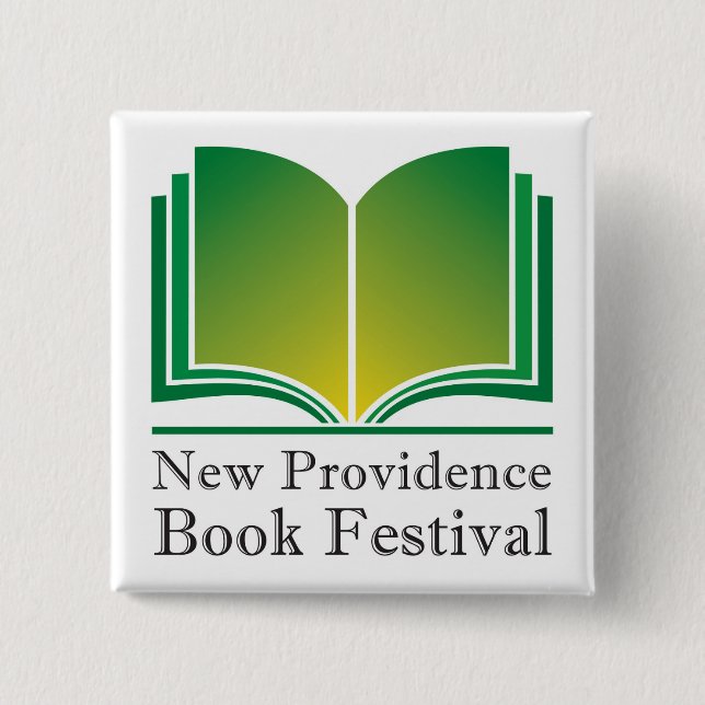 Botón del "nuevo de Providence festival del libro" (Anverso)