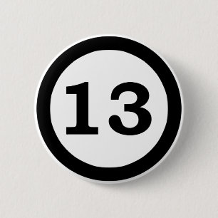 Botón del número 13