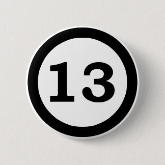 Botón del número 13