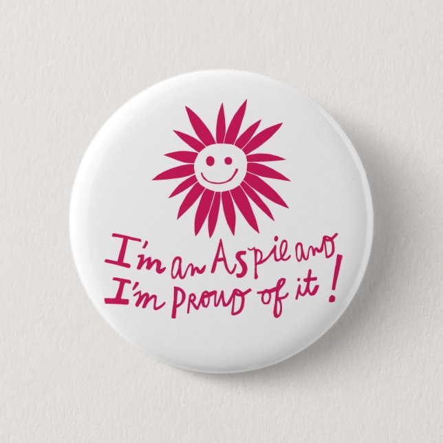 Botón del orgullo de Aspie (Anverso)