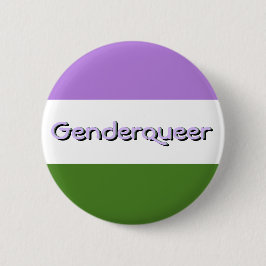 Botón del orgullo de Genderqueer