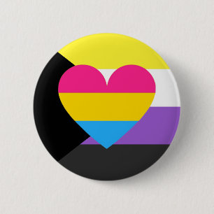 Botón del orgullo de Nonbinary Panromantic