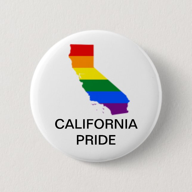 BOTÓN DEL ORGULLO LGBTQ CALIFORNIA (Anverso)