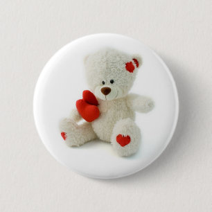 Botón del oso de peluche del el día de San