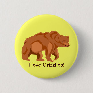 Botón del oso grizzly