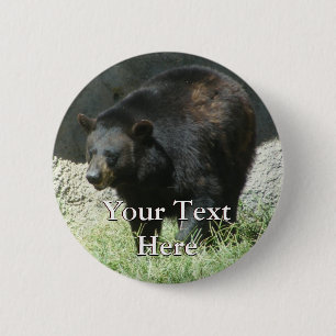 Botón del oso negro