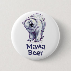 Botón del oso polar de mamá Bear
