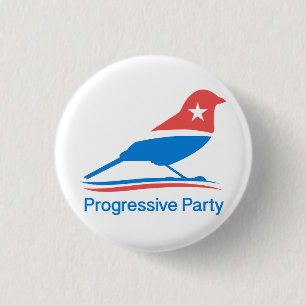 Botón del partido progresista pequeño