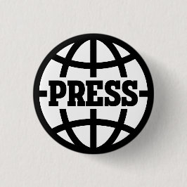 Botón del pase de prensa del vintage