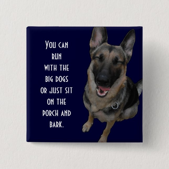 Botón del pastor alemán (Anverso)