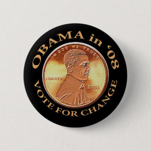 Botón del penique de Obama