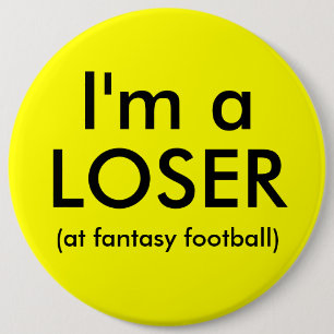 Botón del perdedor del fútbol de la fantasía