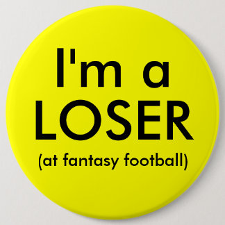 Botón del perdedor del fútbol de la fantasía