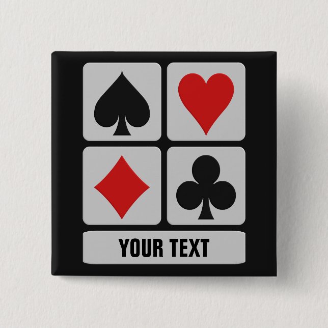 Botón del personalizado del jugador de tarjeta (Anverso)