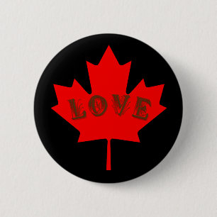 botón del pin de amor del Día de Canadá personaliz