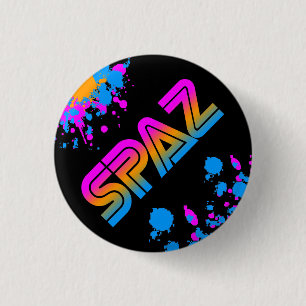 BOTÓN del PIN de la SALPICADURA de los años 80