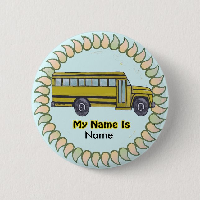 botón del pin del Bus de escuela (Anverso)