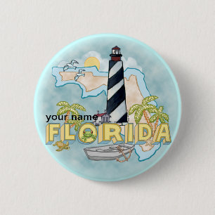 botón del pin del faro de Florida