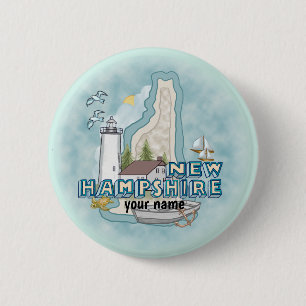 Botón del pin del faro de Hampshire