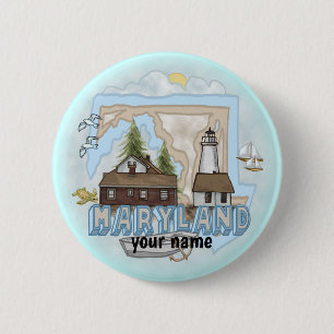 botón del pin del faro de Maryland