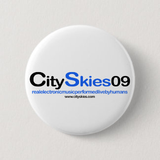 Botón del Pin del logotipo de los cielos 09 de la
