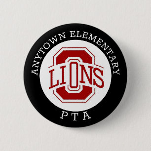 botón del pin del pta de la escuela de personaliz