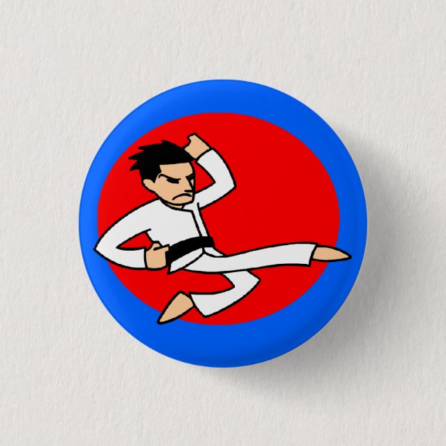 Botón del pinback de los artes marciales de la (Anverso)