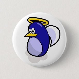 Botón del pingüino del ángel