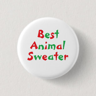 Botón del premio del "mejor suéter animal"