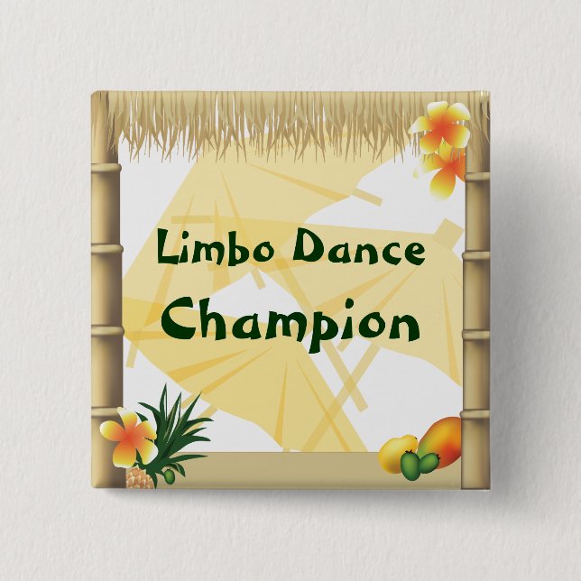 botón del Premio Luau Fiesta Limbo de Campeón de B (Anverso)