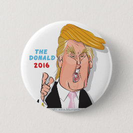 Botón del presidente 2016 caricatura de Donald