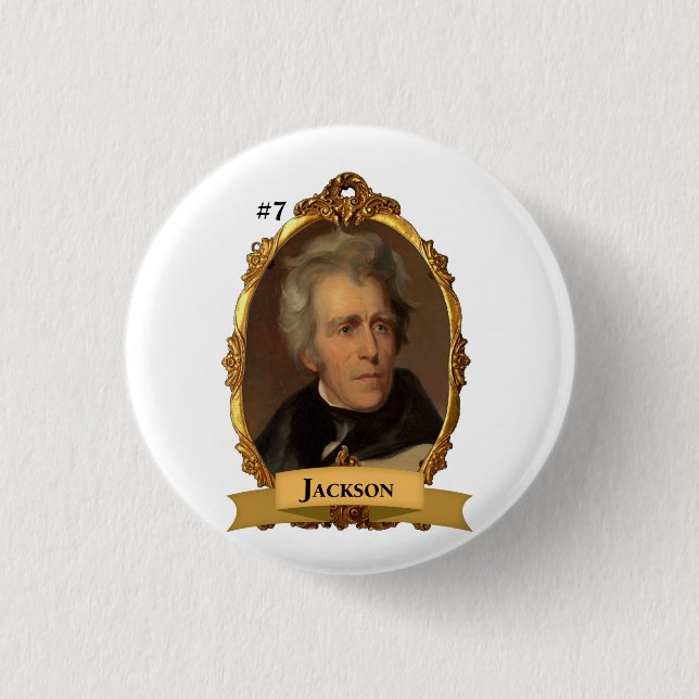 Botón del presidente #7 de Andrew Jackson (Anverso)