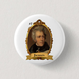 Botón del presidente #7 de Andrew Jackson