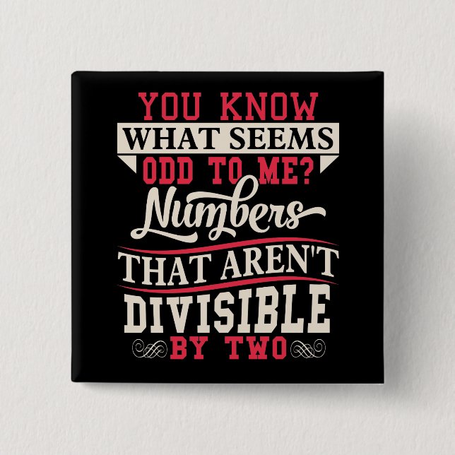 Botón del profesor de matemáticas del retruécano (Anverso)