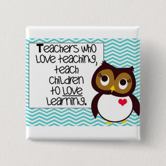 Botón del profesor del búho