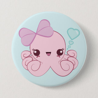 Botón del pulpo de Kawaii