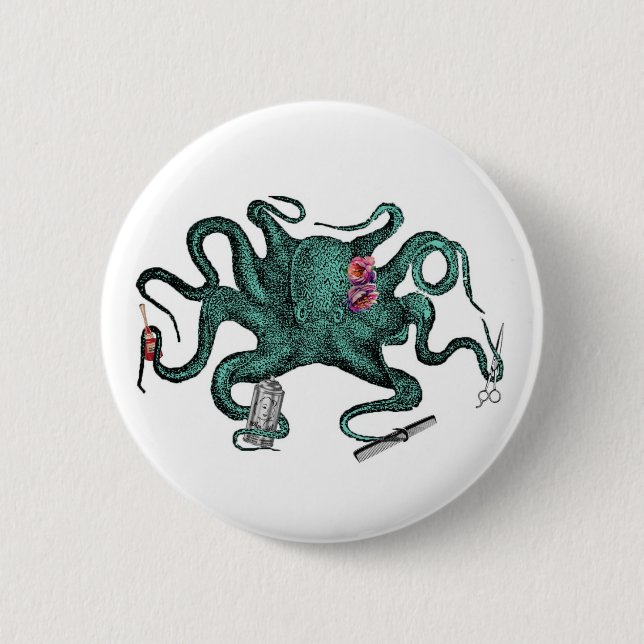 Botón del pulpo de la belleza (Anverso)