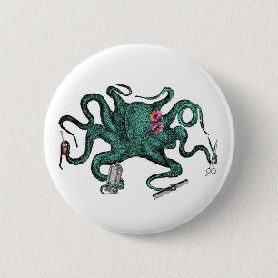 Botón del pulpo de la belleza