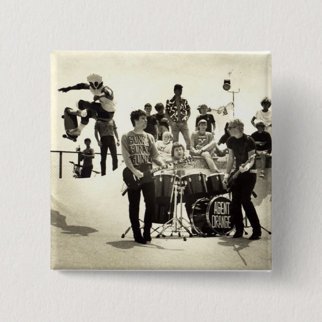 Botón del punk del patín de Agent Orange (Anverso)