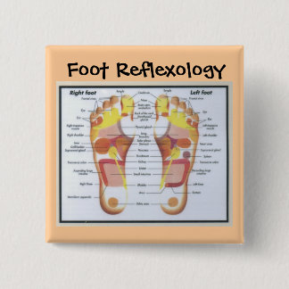 botón del reflexology del pie