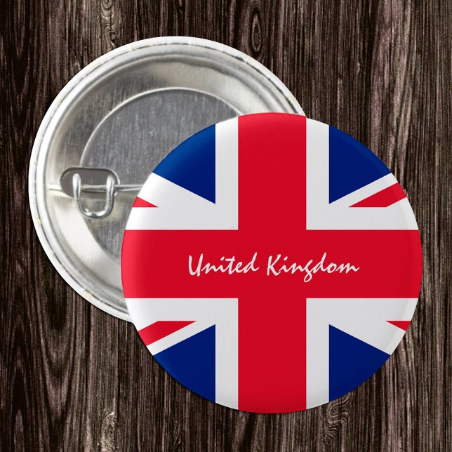 Botón del Reino Unido, bandera británica patriótic (Subido por el creador)