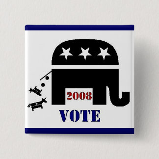 BOTÓN DEL REPUBLICANO DEL VOTO EN 2008
