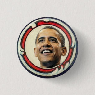 Botón del Retro-Estilo de Obama