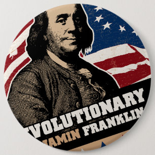 Botón del revolucionario de Benjamin Franklin