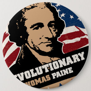 Botón del revolucionario de Thomas Paine