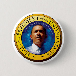 Botón del sello de presidente Barack Obama