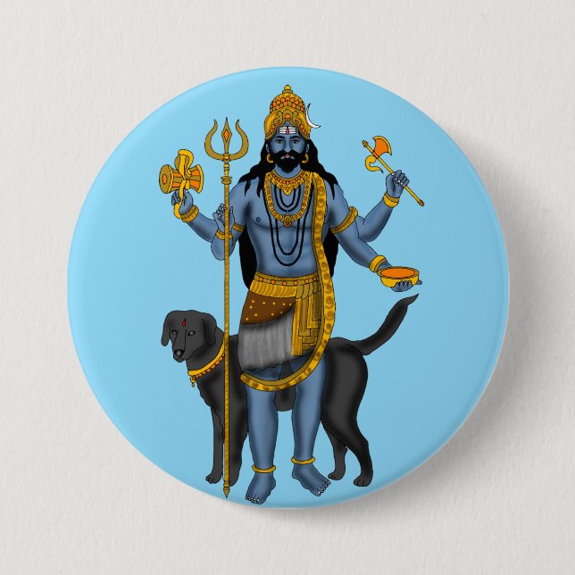 Botón del Señor Bhairava (Anverso)