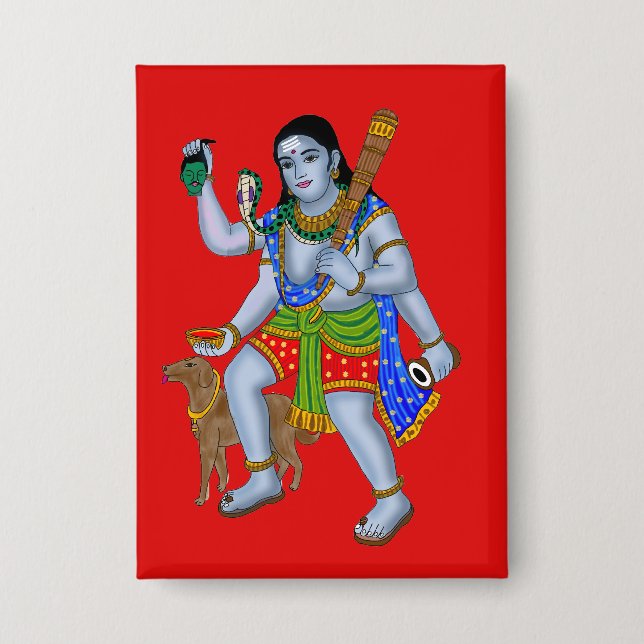 Botón del Señor Bhairava (Anverso)