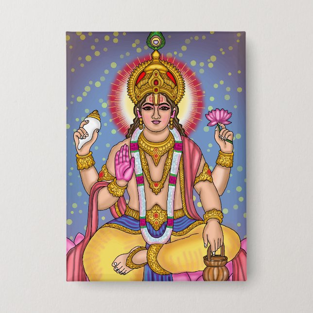 Botón del Señor Dhanvantari (Anverso)